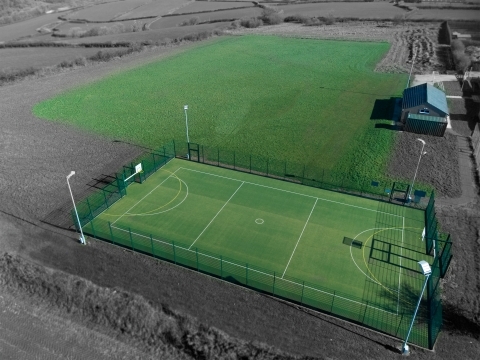 Langtree Sports MUGA near Torrington in North Devon play project