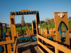 Addition of colour to 'Bidefort' in Victoria Park, Bideford