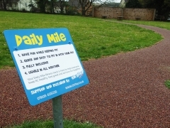 Daily mile running sports track uk