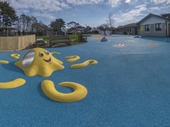Fowey Primary School Cornwall 2D and 3D wet pour rubber graphics